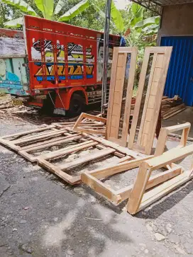 Pintu jati minimalis kering