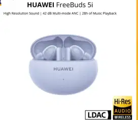 HUAWEI FREE BUDS 5I WARNA ISLE BLUE. NEW.