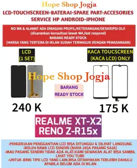 Service HP/Baterai-Touchscreen-LCD REALME XT-X2-RENO Z-R15x