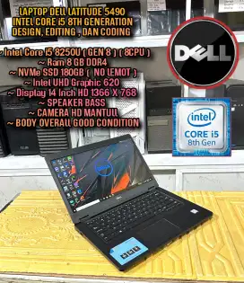 Laptop Dell Latitude Super mulus bergaransi Laptop Desogn editing