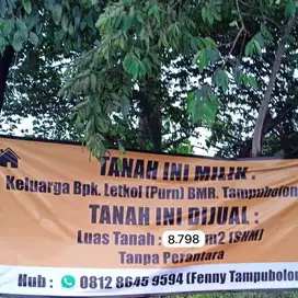 Dijual Cepat Tanah kosong Pinggir Jalan Besar langsung pemilik