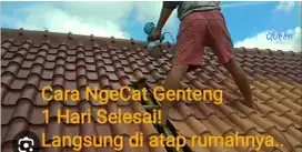 Pengecetan atap genteng,atap bocor,renovasi atap,flapon,kanopi dll