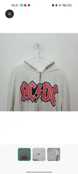 Hoodie Uniqlo AC/DC