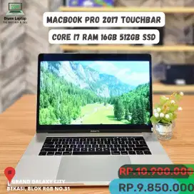 9JTAN! MACBOOK PRO TOUCHBAR CORE I7 RAM 16GB SSD 512GB BEKAS SECOND