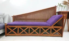 Sofa Kursi Malas Kayu Jati 3 Seater