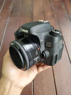 Canon 760D lensa fix 50mm yongnuo