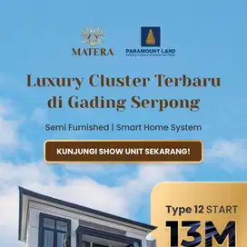 Di Jual Rumah Contoh Mewah Matera Residences 12x25 Hoek Private Pool