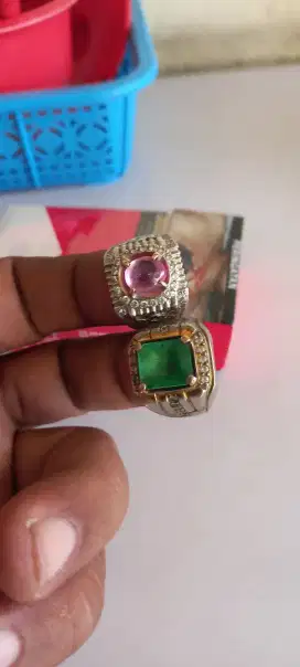 Cincin jamrud ring PLT sama ping ring perak