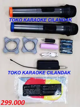 jual microphone wireless 2mic murah