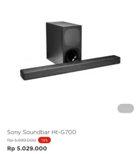 SONY SOUNDBAR HT-G700