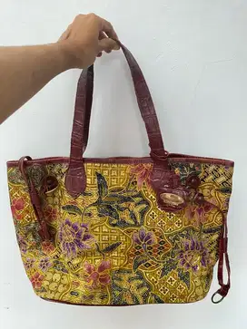 Tas batik kulit handmade