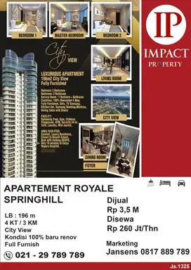 APARTEMENT ROYALE SPRINGHILL