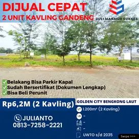 Dijual CEPAT 2 Unit Kavling Gandeng di Golden City Bengkong Laut Batam