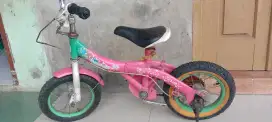 Sepedah anak siap pakai.