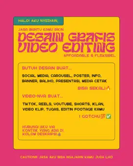 Jasa Desain Grafis & Video Editing yang Terjangkau & Fleksibel