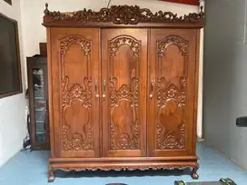 Lemari full jati antik vintage