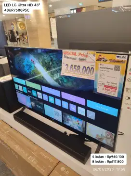 LED Ultra HD LG 43 Promo cicilan tanpa DP bunga ringan