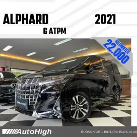 DP10% [Km22.000] Alphard G ATPM 2021 Black Reg 2022 #AUTOHIGH