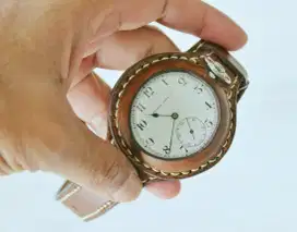 jam kantong pocket watch vintage Tavannes BONUS gratis strap custom