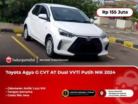 [ KM ANTIK 1RB ] Toyota Agya G CVT AT Dual VVTi Putih 2023/2024