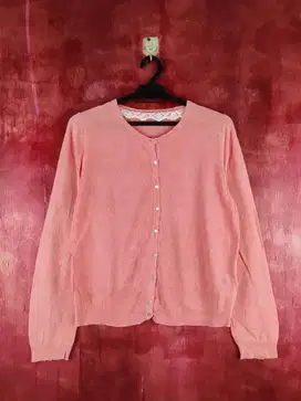 Peach Pink Earth Ecology & Music Cardigans