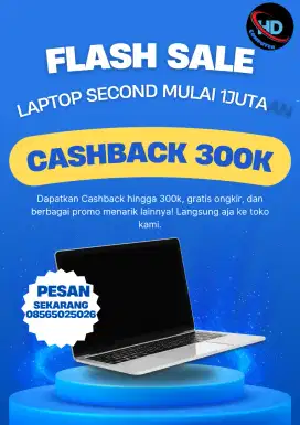 Promo Laptop dan Notebook Mulai 1jutaan Cashback 300k dan Free bonus