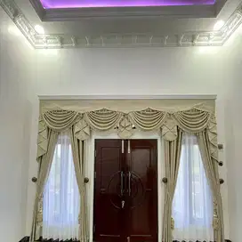 Pasang Gorden Jendela Minimalis Tirai Gordyn Blackout Hordeng Custom