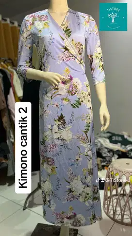 Thrifting / Preloved Dress Kimono Ungu Violet