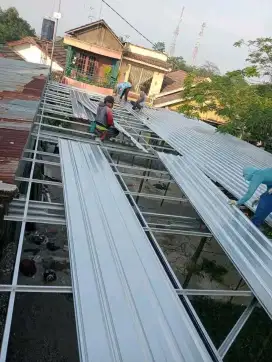 Atap Rumah Baja Ringan Terpasang