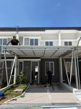 Kanopi Rumah Baja Ringan Terpasang