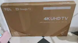SMART TV TCL 43 INC BARU 6 BULAN PAKAI