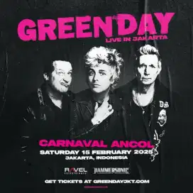 Tiket konser Greenday 15 Feb 2025