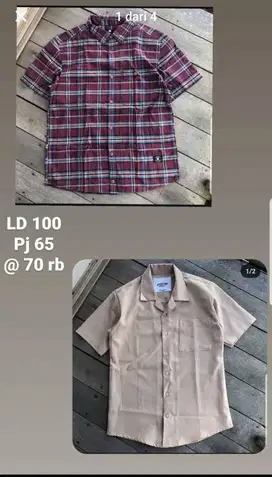 Kemeja / Kaos second
