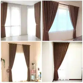 Jasa Gorden Jendela Minimalis Tirai Gordyn Blackout Hordeng Custom