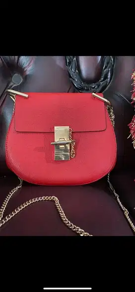 Chloe Sling Bag Red Authentic