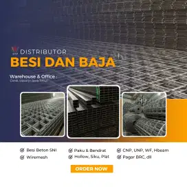 Besi wiremesh dan besi beton siap kirim.