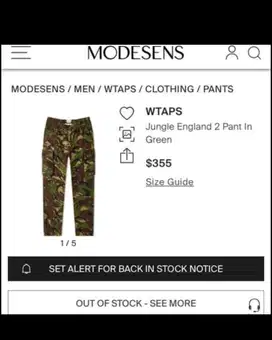 WTAPS trousers army pants