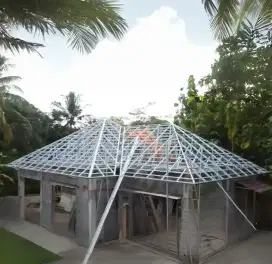 Baja ringan atap rumah terpasang