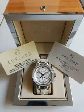 Concord C2 automatic chronograph DIAMOND bezel audace savoir original