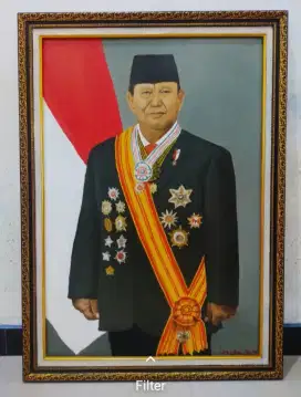 Lukisan kanvas Bapak presiden