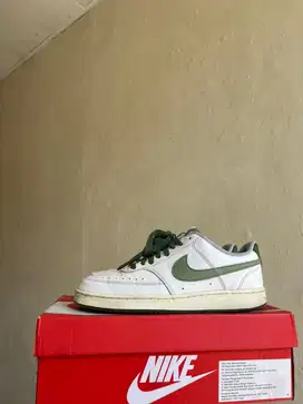 NIKE COURT VISION LOW WHITE GREEN ORIGINAL (nego sampe jadi)