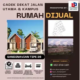 Cadek - Rumah Baru Scandinavian Tipe 36 Harga Murah Dekat Ke Kampus