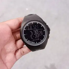 Jam tangan digital sport divigo di2107 pria rubber black