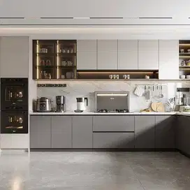 Backdrop TV, Kitchen set Minimalis/Lemari