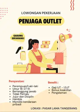 PENJAGA OUTLET DAERAH PASAR LAMA TANGERANG