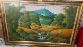 Lukisan Cantik Bingkai Mewah Emas