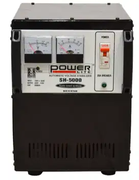 Powerlite Analog Stabilizer Sh 5000 - Hitam / stabilizer power lite