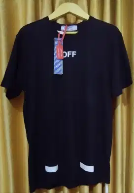 T'Shirt Off White Hitam