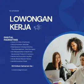 Lowongan pekerjaan Dibutuhkan Segera Digital Marketing