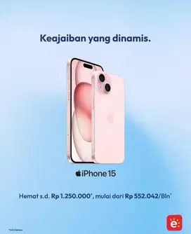 IPHONE 15 HANYA 13jtan AJA BISA KREDIT HINGGA 0% TANPA DP SYARAT KTP